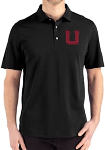 Cutter and Buck Utah Utes Black Vault Advantage Refresh Pique Big and Tall Polo