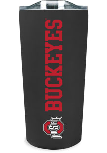 Black Ohio State Buckeyes Team Logo 18oz Soft Touch Stainless Steel Tumbler