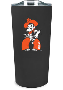 Oklahoma State Cowboys Team Logo 18oz Soft Touch Stainless Steel Tumbler - Black