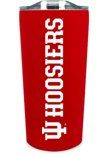 Indiana Hoosiers 18 oz Soft Touch Stainless Steel Tumbler - Red