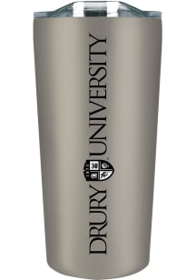 Drury Panthers 18 oz Soft Touch Stainless Steel Tumbler - Silver