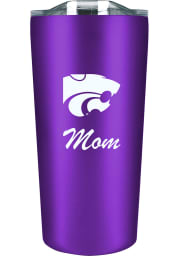 K-State Wildcats 18 oz Soft Touch Stainless Steel Tumbler - Purple