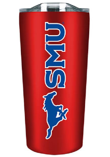 SMU Mustangs 18oz Soft Touch Team Logo Stainless Steel Tumbler - Red