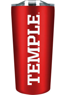 Temple Owls 18 oz Soft Touch Red Stainless Steel Tumbler - Red