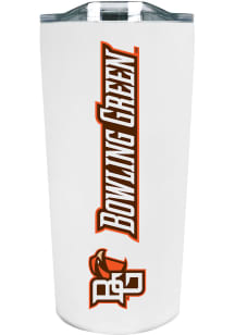 Bowling Green Falcons Team Logo 18oz Soft Touch Stainless Steel Tumbler - White