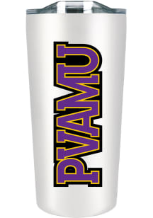 Prairie View A&amp;M Panthers Team Logo 18oz Soft Touch Stainless Steel Tumbler - White