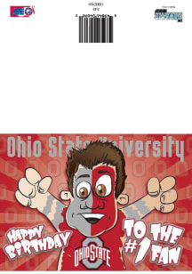Ohio State Buckeyes 1 Fan Happy Birthday Card