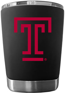 Temple Owls 12oz Low Ball Stainless Steel Tumbler - Black