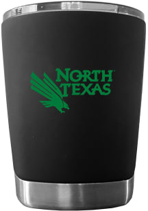 North Texas Mean Green 12oz Low Ball Stainless Steel Tumbler - Black