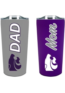 K-State Wildcats Mom/Dad 2pk Stainless Steel Tumbler - Purple