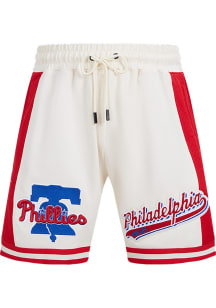 Pro Standard Philadelphia Phillies Mens White Script Tail Shorts