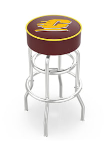 Central Michigan Chippewas Double-Ring Swivel Pub Stool - Black