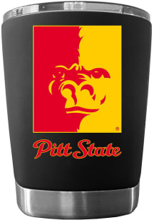 Pitt State Gorillas 12oz Low Ball Stainless Steel Tumbler - Black