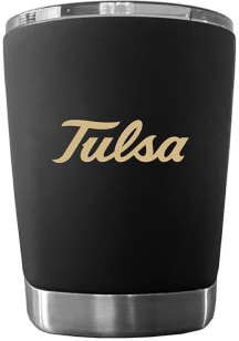 Tulsa Golden Hurricane 12oz Low Ball Stainless Steel Tumbler - Black