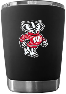 Black Wisconsin Badgers 12oz Low Ball Stainless Steel Tumbler
