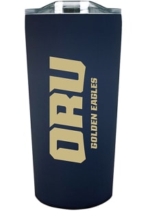 Oral Roberts Golden Eagles 18oz Soft Touch Stainless Steel Tumbler - Navy Blue