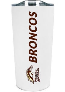 Western Michigan Broncos 18oz Soft Touch Stainless Steel Tumbler - White