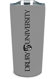 Drury Panthers 18oz Soft Touch Stainless Steel Tumbler - Grey