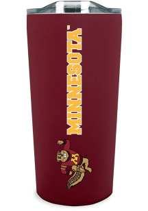 White Minnesota Golden Gophers 18oz Soft Touch Stainless Steel Tumbler