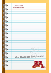 White Minnesota Golden Gophers Memo Notebooks and Folders