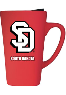 South Dakota Coyotes 16oz Soft Touch Ceramic Mug - Red