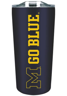 Blue Michigan Wolverines Team Logo Stainless Steel Tumbler