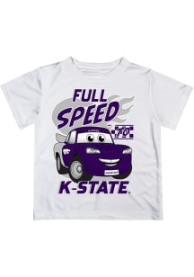 Infant K-State Wildcats White Vive La Fete Full Speed Short Sleeve T-Shirt