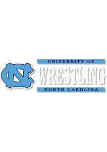 North Carolina Tar Heels 6x2 Wrestling Auto Decal - Light Blue