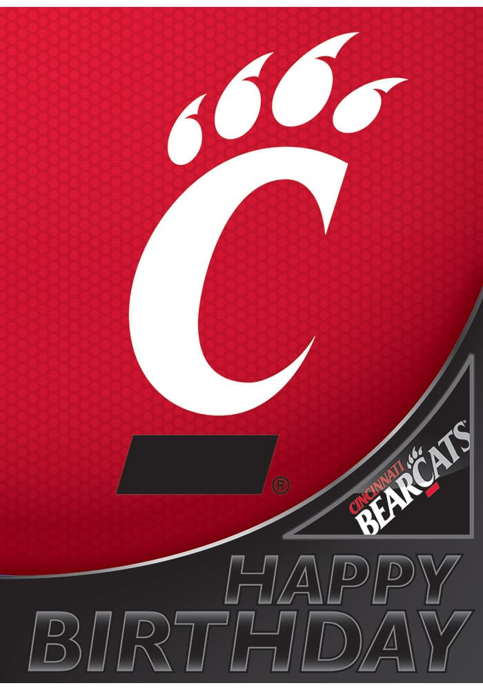 Cincinnati Bearcats Happy Birthday Card