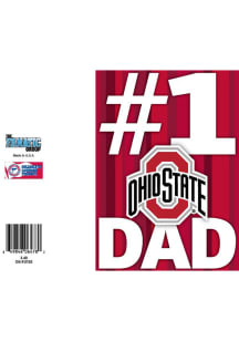 Red Ohio State Buckeyes Father`s Day Card