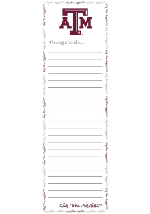Texas A&amp;M Aggies To Do List Pad Notepad