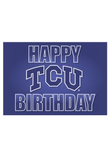 TCU Horned Frogs Happy Birthday Card