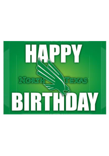 North Texas Mean Green Happy Birthday Card
