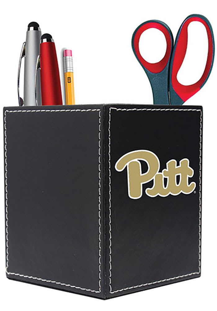 Pitt Panthers Leather Desk Caddy