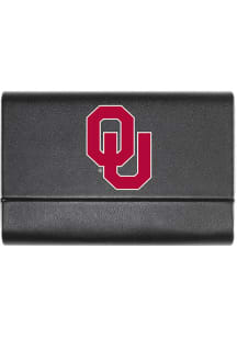 Oklahoma Sooners Leather Business Card Holder