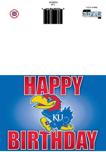 Kansas Jayhawks Logo Happy Birthday Card