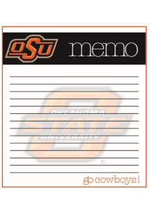 Oklahoma State Cowboys Small Memo Notepad