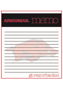 Arkansas Razorbacks Small Memo Notepad