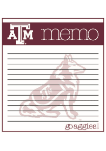 Texas A&amp;M Aggies Small Memo Notepad