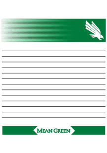 North Texas Mean Green Small Memo Notepad