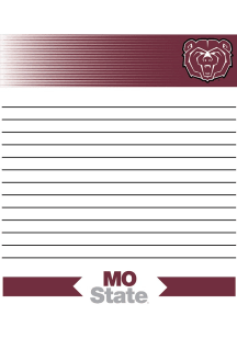 Missouri State Bears Small Memo Notepad