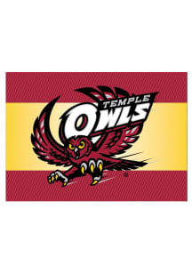 Temple Owls team logo on the outside with a blank card inside Card