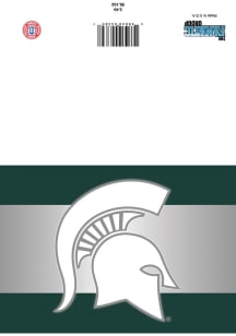 Green Michigan State Spartans Blank Card