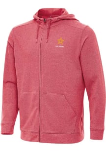 Antigua Army Mens Red Effortless Long Sleeve Full Zip Jacket