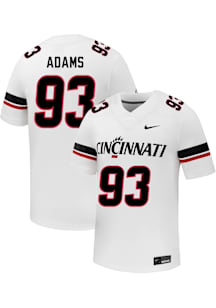 Harris Adams Nike Mens White Cincinnati Bearcats Football NIL Name And Number Football Jersey