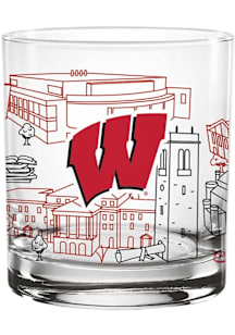 Wisconsin Badgers  Rock Glass -
