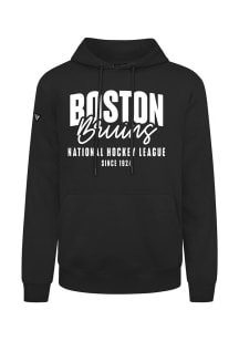 Levelwear Boston Bruins Mens Black Podium Response Long Sleeve Hoodie
