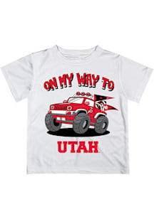 Vive La Fete Utah Utes Infant On My Way Short Sleeve T-Shirt White