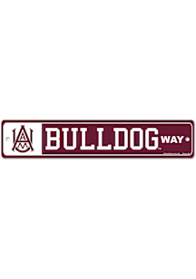 Alabama A&M Bulldogs Way 3.7x19 Street Sign - Maroon