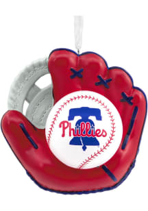 Philadelphia Phillies Baseball Glove Ornament - Blue
